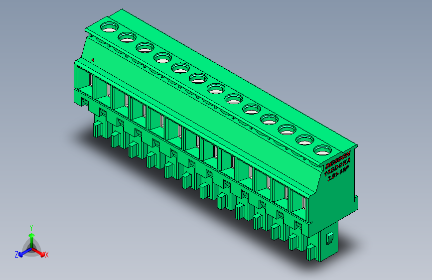 DEGSON 15EDG 系列 3.81mm 插拔式接线端子-15EDGKA-3.81-13P-14-00AH