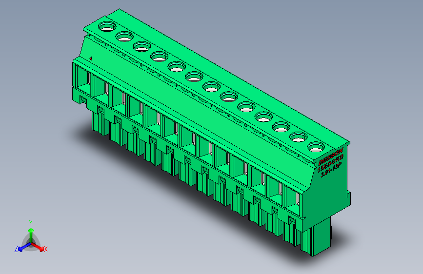 DEGSON 15EDG 系列 3.81mm 插拔式接线端子-15EDGKB-3.81-13P-14-00AH