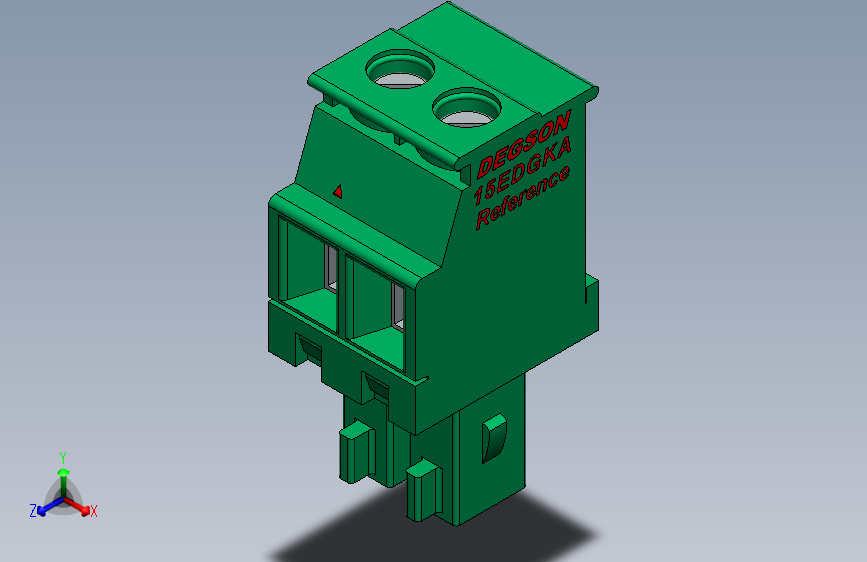 DEGSON 15EDG 系列 3.81mm 插拔式接线端子-15EDGKA-3.81-xxP-14-00AH