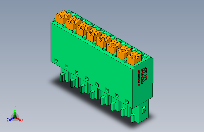 DEGSON 15EDG 系列 3.81mm 插拔式接线端子-15EDGKN-3.81-08P-14-00AH