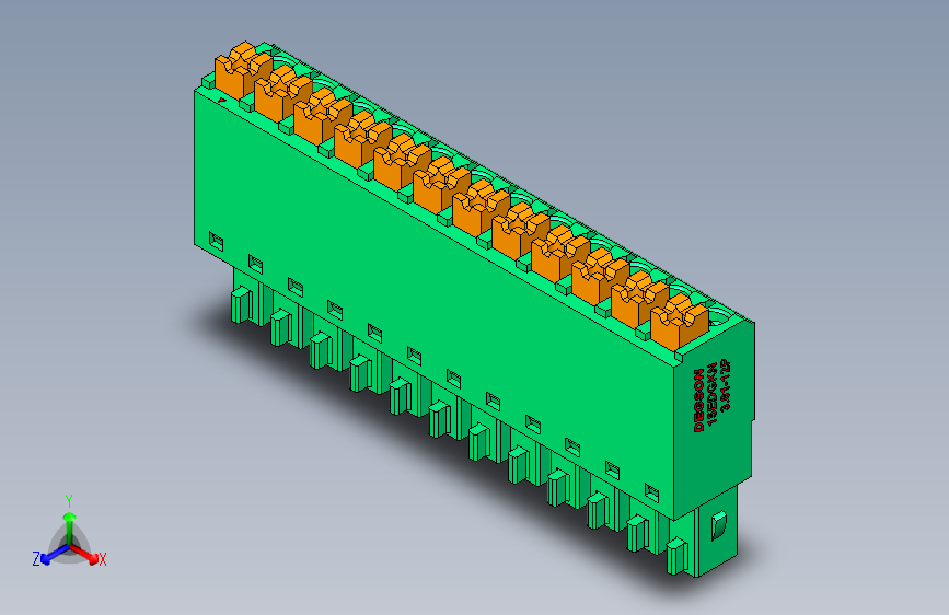 DEGSON 15EDG 系列 3.81mm 插拔式接线端子-15EDGKN-3.81-12P-14-00AH