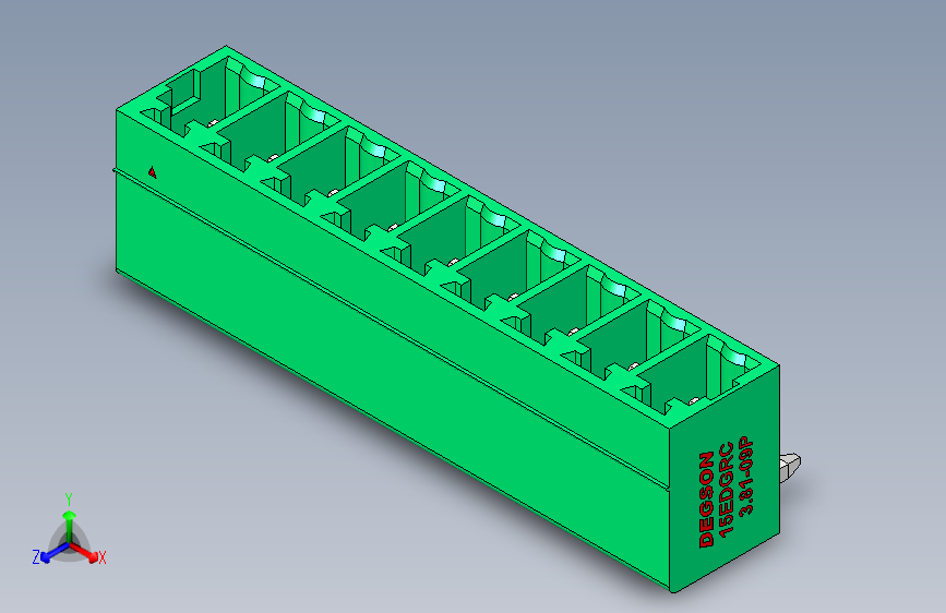 DEGSON 15EDG 系列 3.81mm 插拔式接线端子-15EDGRC-3.81-09P-14-00AH