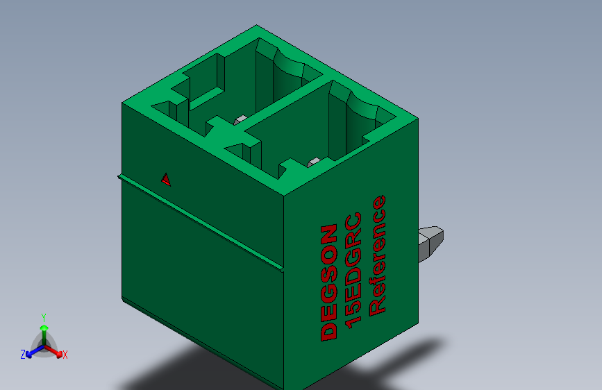 DEGSON 15EDG 系列 3.81mm 插拔式接线端子-15EDGRC-3.81-xxP-14-00AH