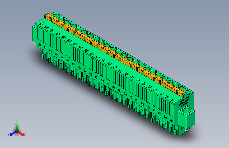 DEGSON 15EDG（公头） 3.5mm 螺钉锁紧，插拔式接线端子 FullPack-15EDGKDM-3.5-24P-14-00AH