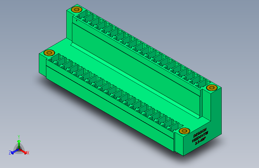 DEGSON 15EDG（公头） 3.5mm 螺钉锁紧，插拔式接线端子 FullPack-15EDGVTM-3.5-40P-14-00AH