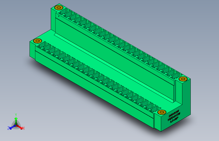 DEGSON 15EDG（公头） 3.5mm 螺钉锁紧，插拔式接线端子 FullPack-15EDGVTM-3.5-48P-14-00AH