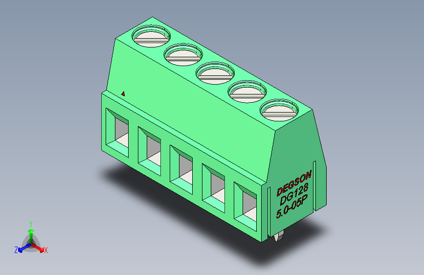 DEGSON DG128 系列 5.07.5mm 接线端子-DG128-5.0-05P-14-00AH