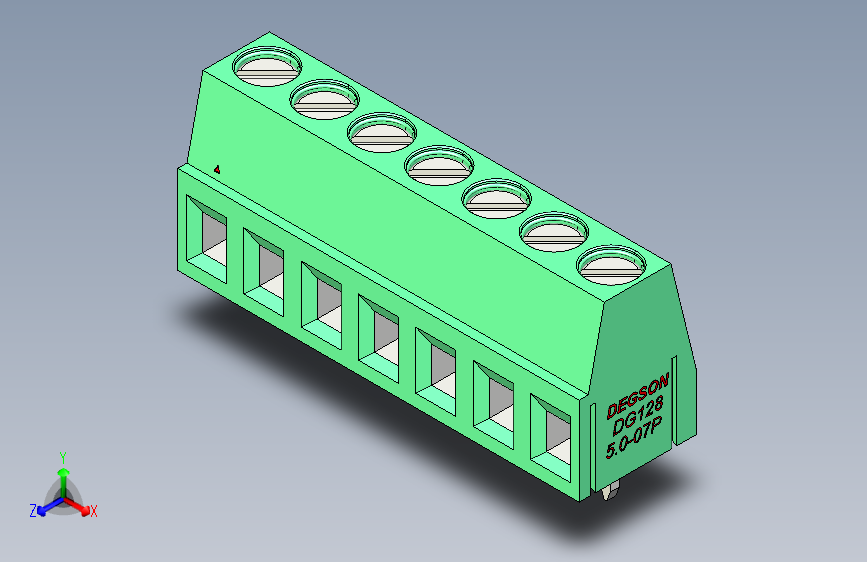DEGSON DG128 系列 5.07.5mm 接线端子-DG128-5.0-07P-14-00AH