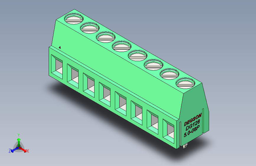 DEGSON DG128 系列 5.07.5mm 接线端子-DG128-5.0-08P-14-00AH
