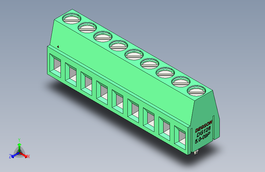 DEGSON DG128 系列 5.07.5mm 接线端子-DG128-5.0-09P-14-00AH
