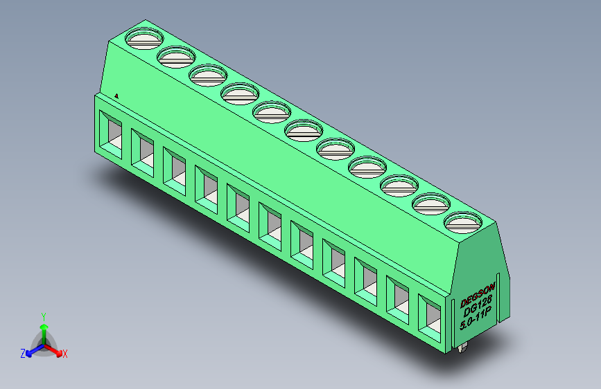 DEGSON DG128 系列 5.07.5mm 接线端子-DG128-5.0-11P-14-00AH