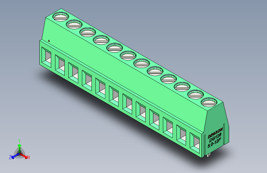 DEGSON DG128 系列 5.07.5mm 接线端子-DG128-5.0-12P-14-00AH