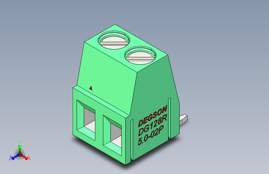 DEGSON DG128 系列 5.07.5mm 接线端子-DG128R-5.0-02P-14-00AH