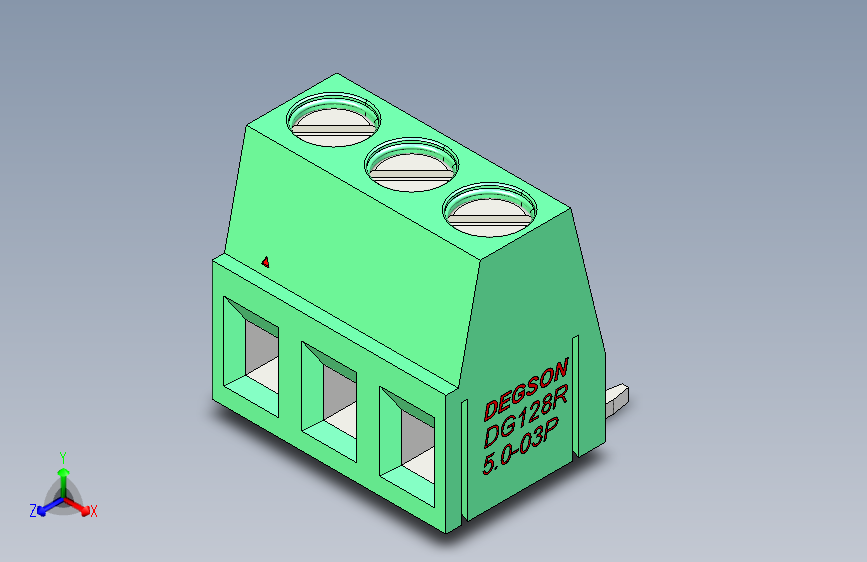 DEGSON DG128 系列 5.07.5mm 接线端子-DG128R-5.0-03P-14-00AH