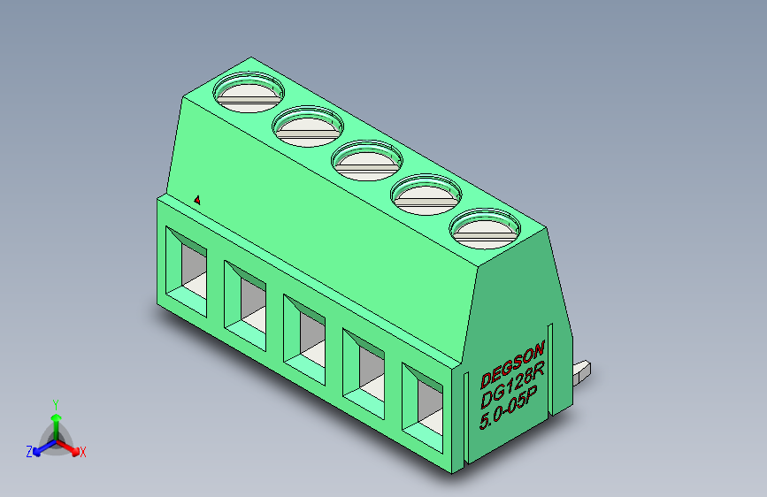 DEGSON DG128 系列 5.07.5mm 接线端子-DG128R-5.0-05P-14-00AH