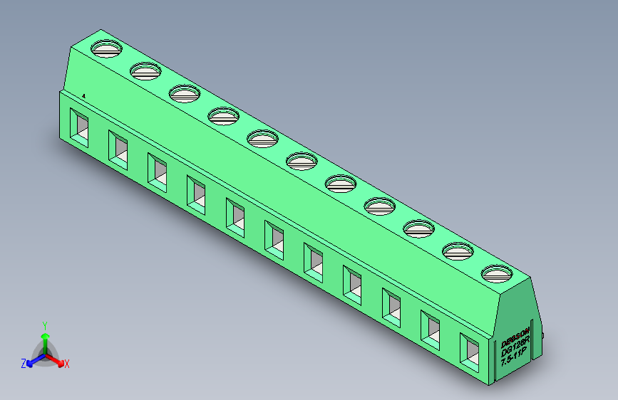 DEGSON DG128 系列 5.07.5mm 接线端子-DG128R-7.5-11P-14-00AH