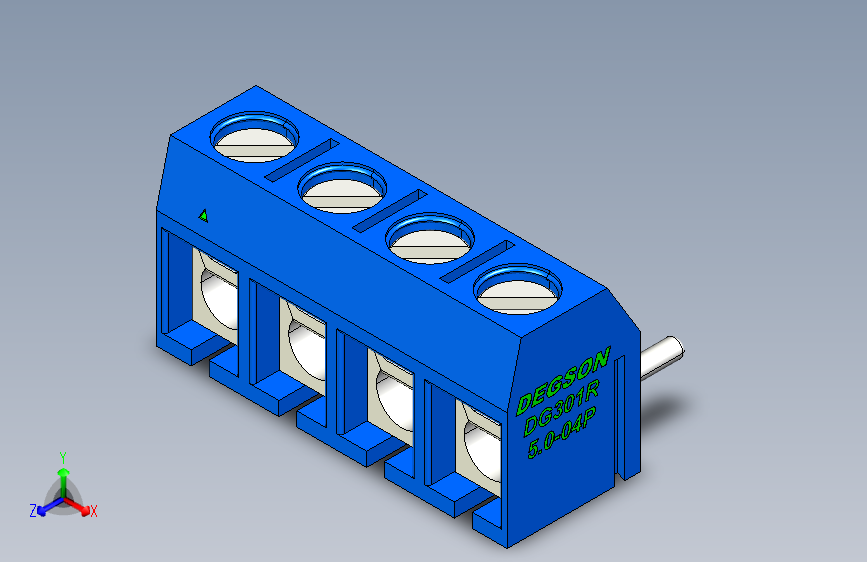 DEGSON DG301 系列 5.0mm 接线端子-DG301R-5.0-04P-12-00AH