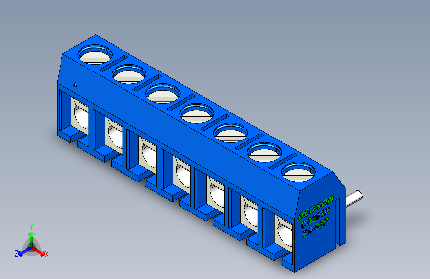 DEGSON DG301 系列 5.0mm 接线端子-DG301R-5.0-07P-12-00AH