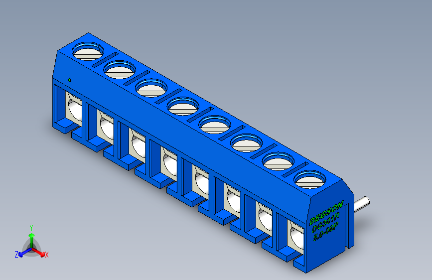 DEGSON DG301 系列 5.0mm 接线端子-DG301R-5.0-08P-12-00AH