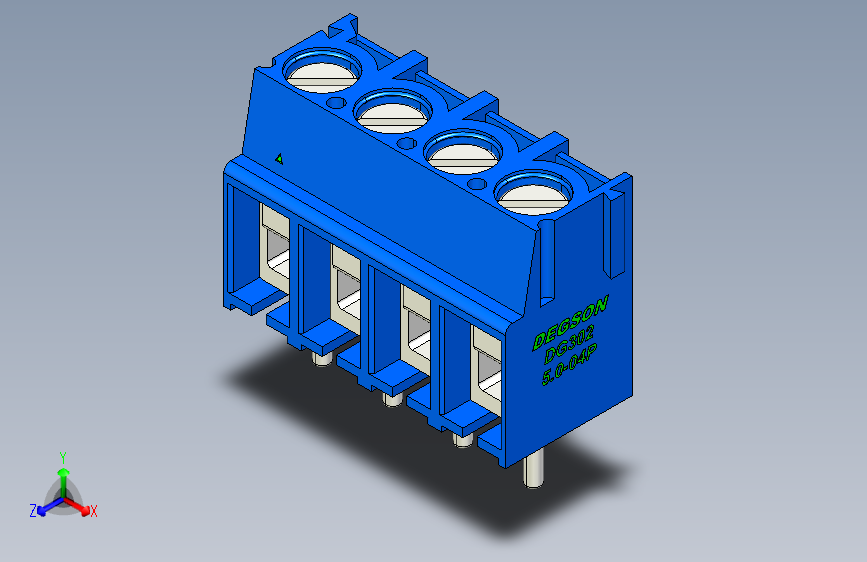 DEGSON DG302 系列 5.0 接线端子-DG302-5.0-04P-12-00AH