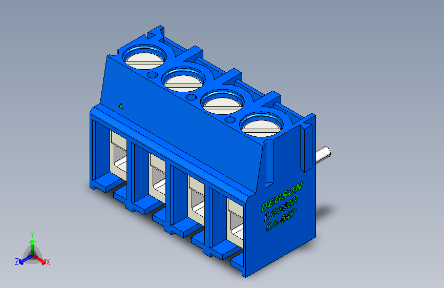DEGSON DG302 系列 5.0 接线端子-DG302R-5.0-04P-12-00AH