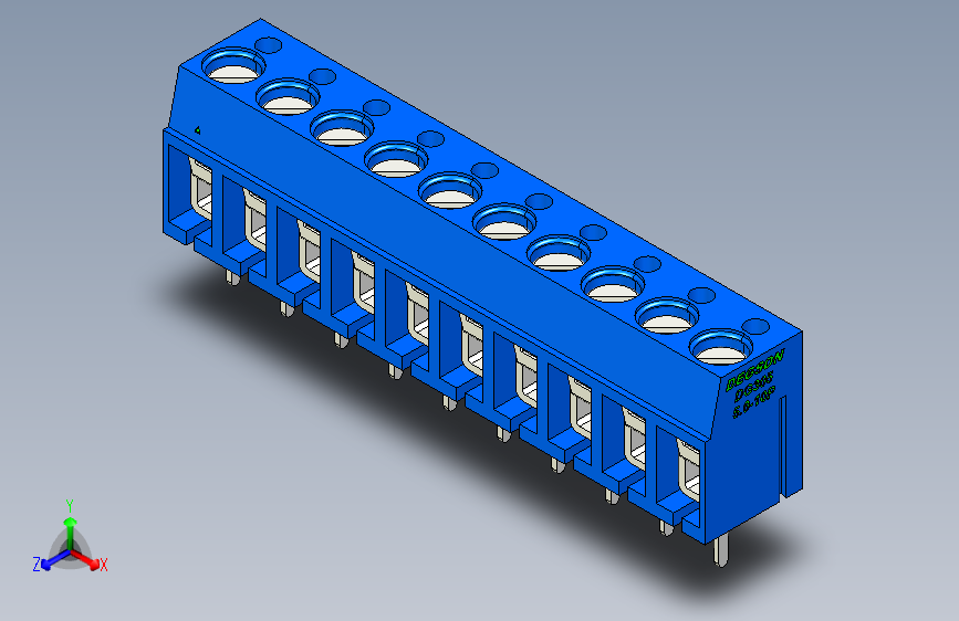 DEGSON DG305 系列 5.07.5mm 接线端子-DG305-5.0-10P-12-00AH