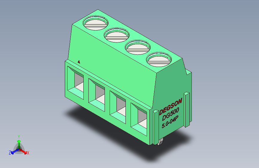 DEGSON DG500 系列 5.05.087.62mm 接线端子-DG500-5.0-04P-14-00AH