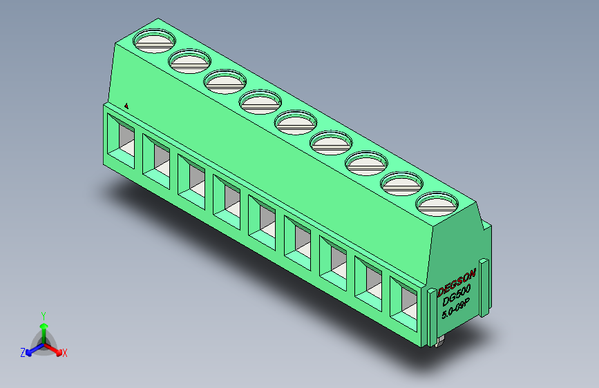 DEGSON DG500 系列 5.05.087.62mm 接线端子-DG500-5.0-09P-14-00AH