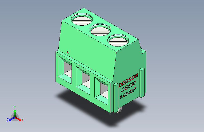 DEGSON DG500 系列 5.05.087.62mm 接线端子-DG500-5.08-03P-14-00AH