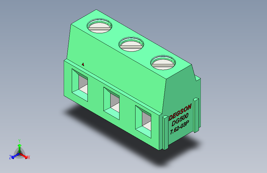 DEGSON DG500 系列 5.05.087.62mm 接线端子-DG500-7.62-03P-14-00AH