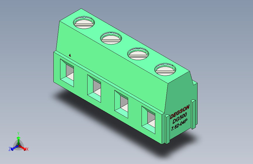DEGSON DG500 系列 5.05.087.62mm 接线端子-DG500-7.62-04P-14-00AH