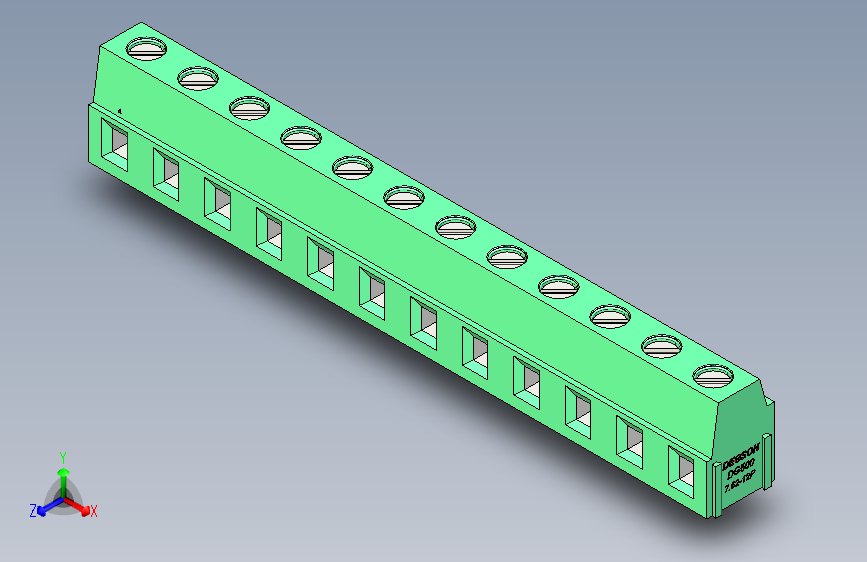 DEGSON DG500 系列 5.05.087.62mm 接线端子-DG500-7.62-12P-14-00AH