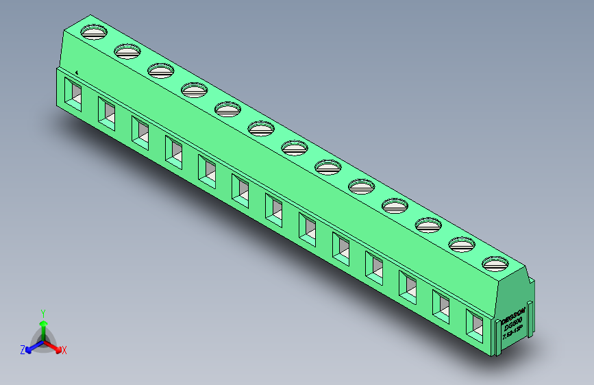 DEGSON DG500 系列 5.05.087.62mm 接线端子-DG500-7.62-13P-14-00AH