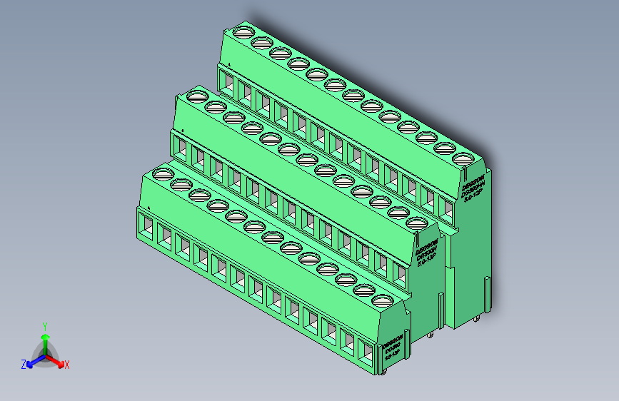 DEGSON DG500 系列 5.05.087.62mm 接线端子-DG500A3-5.0-39P-14-00AH