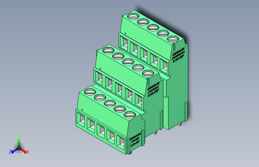 DEGSON DG500 系列 5.05.087.62mm 接线端子-DG500A3-5.08-15P-14-00AH