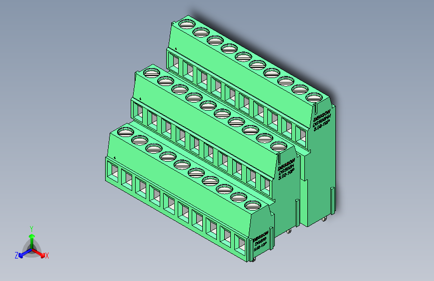DEGSON DG500 系列 5.05.087.62mm 接线端子-DG500A3-5.08-30P-14-00AH