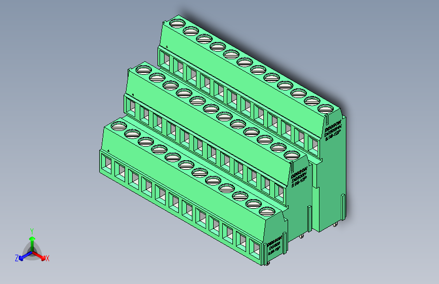 DEGSON DG500 系列 5.05.087.62mm 接线端子-DG500A3-5.08-36P-14-00AH