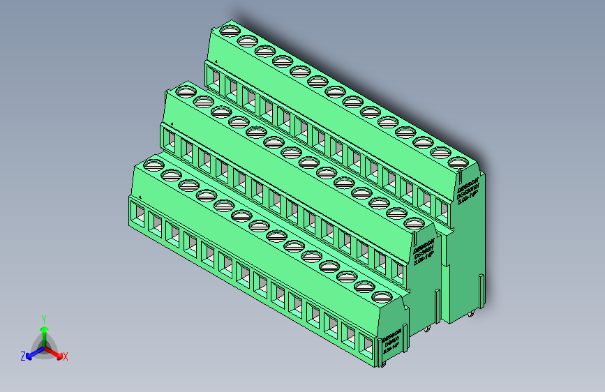 DEGSON DG500 系列 5.05.087.62mm 接线端子-DG500A3-5.08-42P-14-00AH