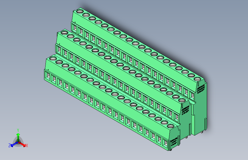 DEGSON DG500 系列 5.05.087.62mm 接线端子-DG500A3-5.08-60P-14-00AH