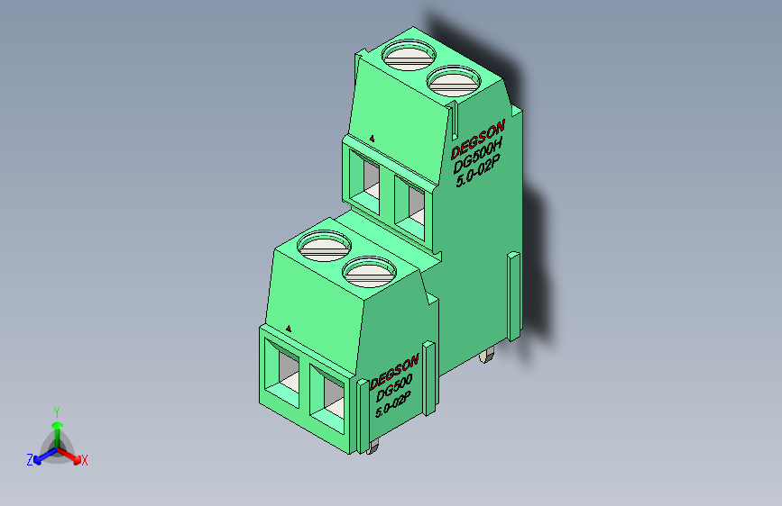 DEGSON DG500 系列 5.05.087.62mm 接线端子-DG500A-5.0-04P-14-00AH