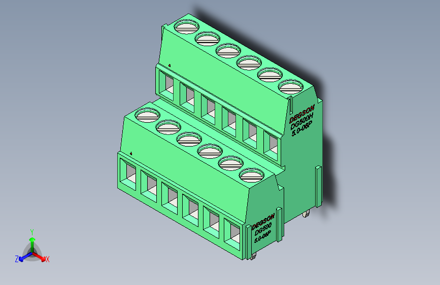 DEGSON DG500 系列 5.05.087.62mm 接线端子-DG500A-5.0-12P-14-00AH