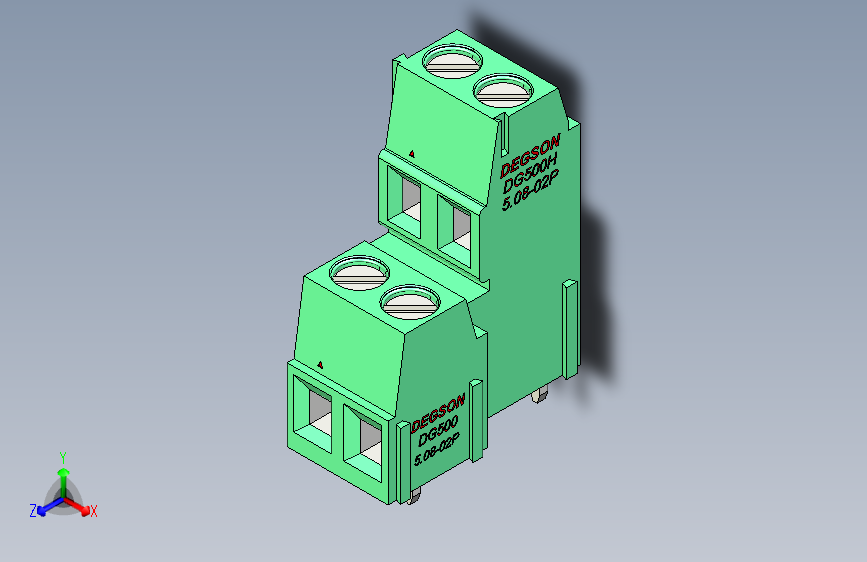 DEGSON DG500 系列 5.05.087.62mm 接线端子-DG500A-5.08-04P-14-00AH