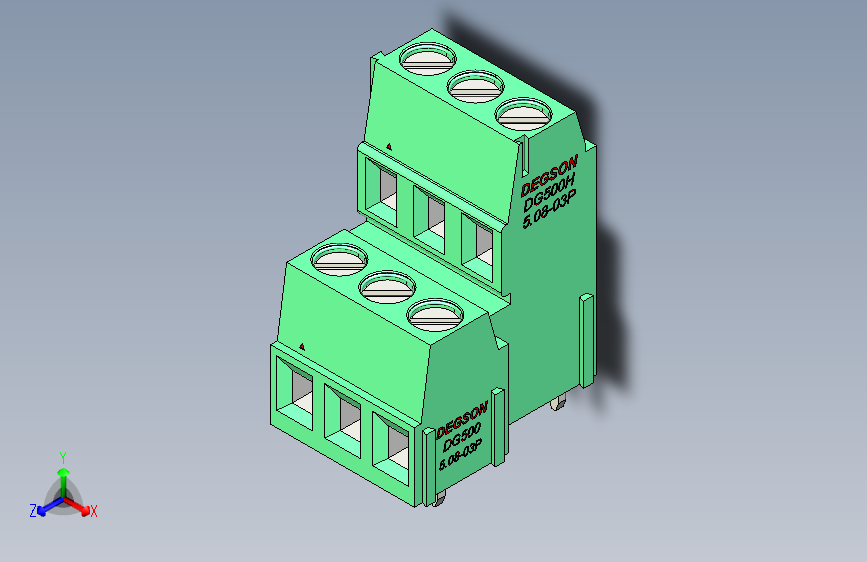 DEGSON DG500 系列 5.05.087.62mm 接线端子-DG500A-5.08-06P-14-00AH