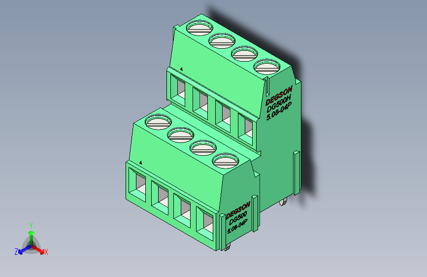 DEGSON DG500 系列 5.05.087.62mm 接线端子-DG500A-5.08-08P-14-00AH