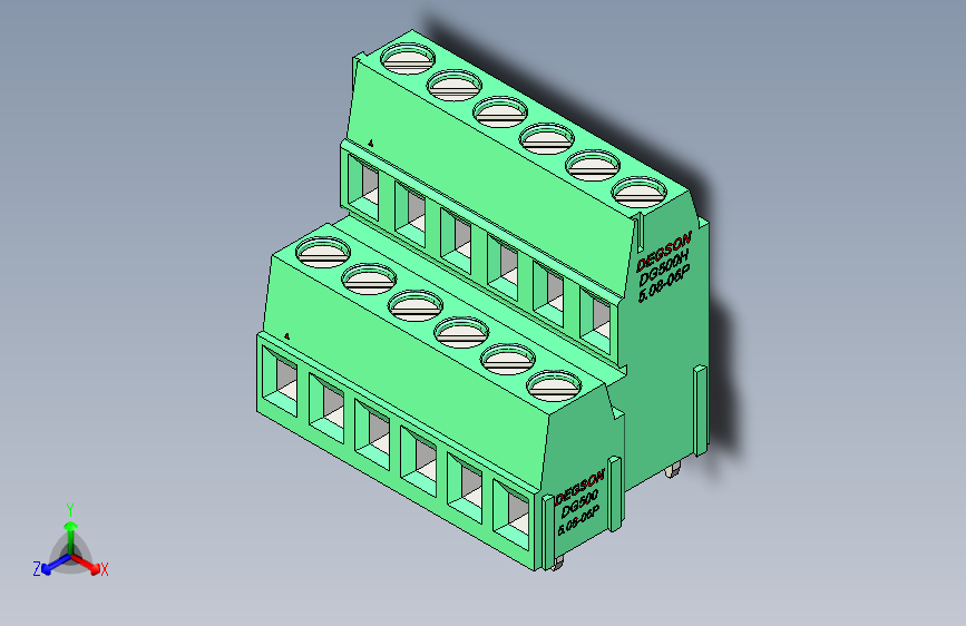 DEGSON DG500 系列 5.05.087.62mm 接线端子-DG500A-5.08-12P-14-00AH