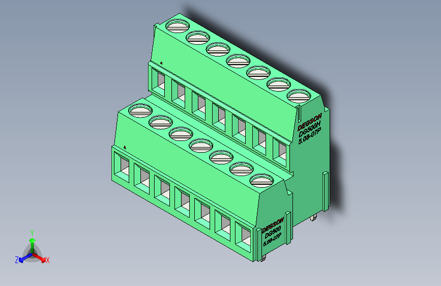 DEGSON DG500 系列 5.05.087.62mm 接线端子-DG500A-5.08-14P-14-00AH