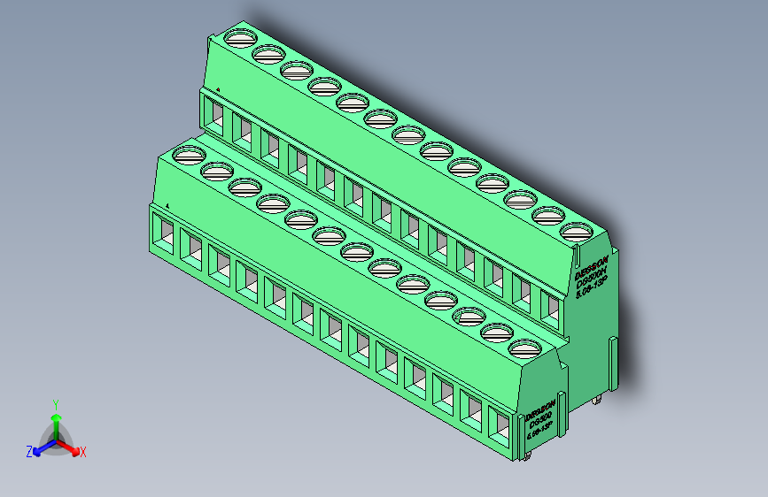 DEGSON DG500 系列 5.05.087.62mm 接线端子-DG500A-5.08-26P-14-00AH