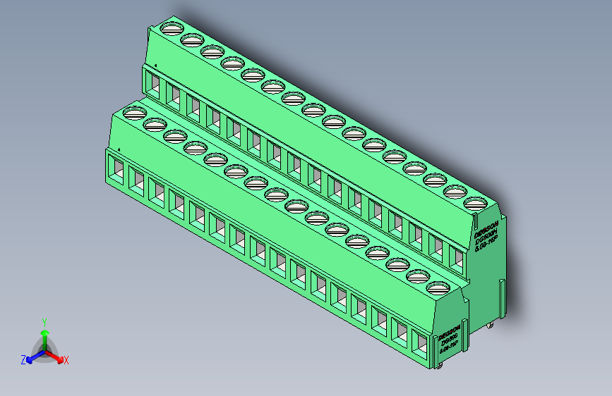 DEGSON DG500 系列 5.05.087.62mm 接线端子-DG500A-5.08-32P-14-00AH
