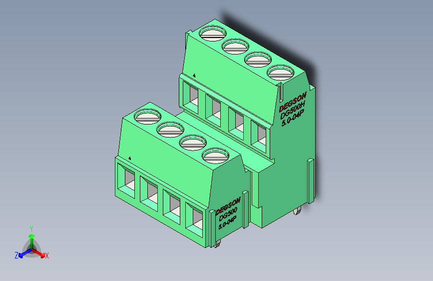 DEGSON DG500 系列 5.05.087.62mm 接线端子-DG500B-5.0-08P-14-00AH