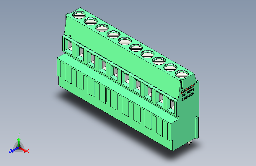 DEGSON DG500 系列 5.05.087.62mm 接线端子-DG500H-5.08-10P-14-00AH